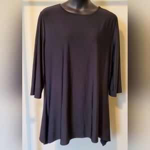 Lily Black Tunic Top 3X